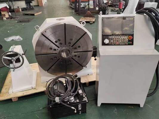Fourth Axis Worm Gear Table , 4th Axis Rotary Table For Milling Machine